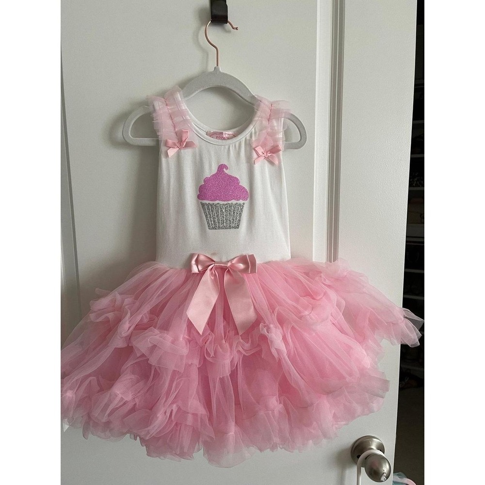 Birthday Dress Cupcake fluffy tutu dress 2-3T